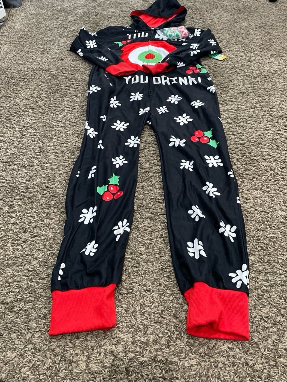 tipsy elves, NWT drinking game jumpsuit size medium